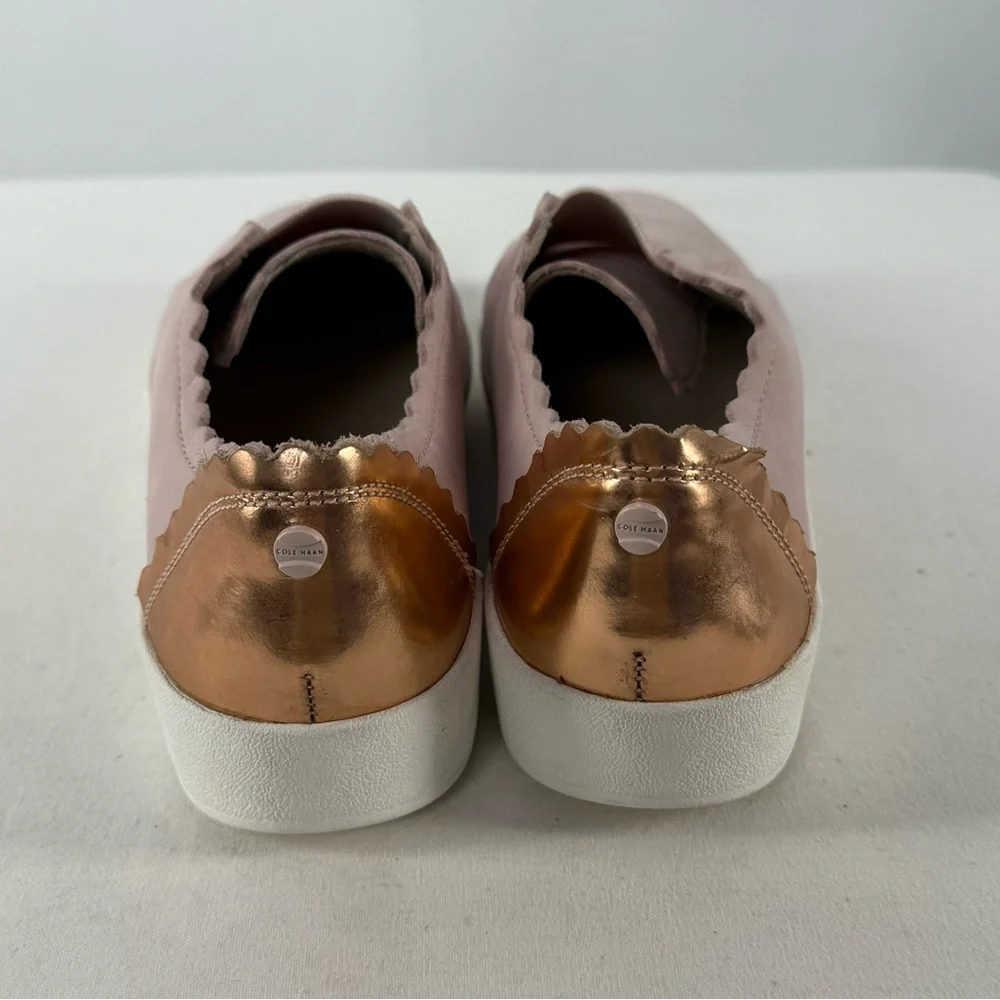 COLE HAAN Grandpro Spectator Nubuck Sneaker in Pink Rose Gold‎ Specchio Size 7